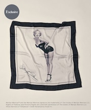 『別注』MARILYNMONROE×SENSE OF PLACE　プリントスカーフ