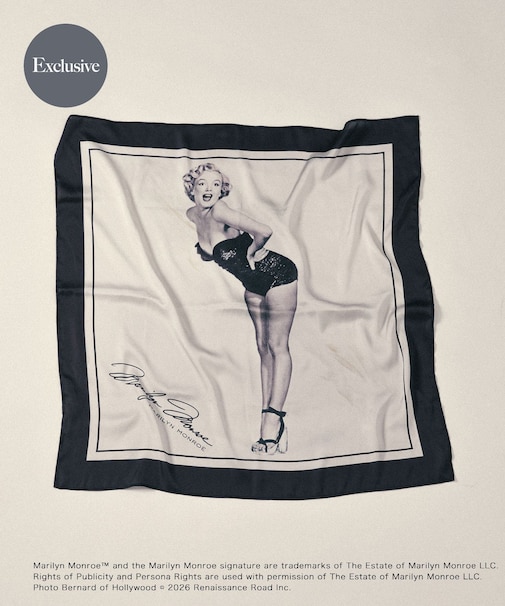 『別注』MARILYNMONROE×SENSE OF PLACE　プリントスカーフ
