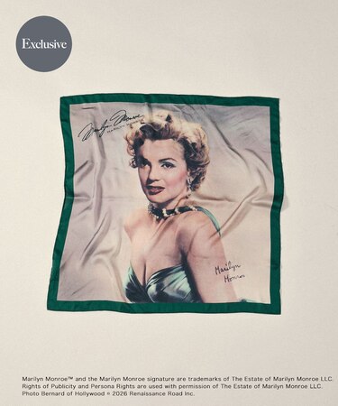 『別注』MARILYNMONROE×SENSE OF PLACE　プリントスカーフ