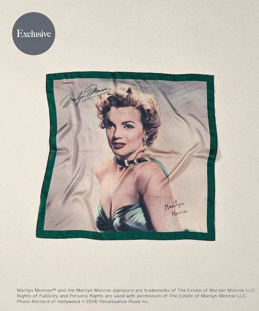 『別注』MARILYNMONROE×SENSE OF PLACE　プリントスカーフ