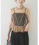 ESTHE　TULLE PEPLUM RUFFLE TOP
