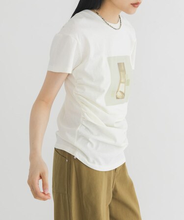 ドレーププリントTEE