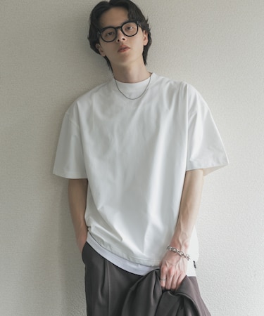 『接触冷感／イージーケア』クイックドライアソートドローコードショートスリーブ Tシャツ