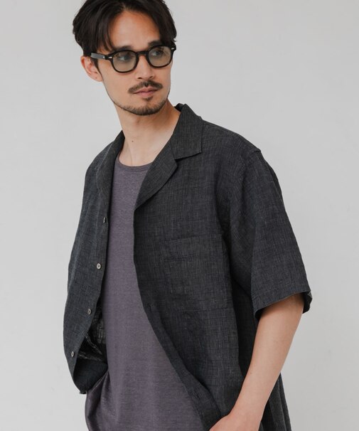 LINEN CHAMBRAY O／C SHIRTS