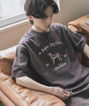 ヴィンテージグラフィックヘンリーネックTシャツ