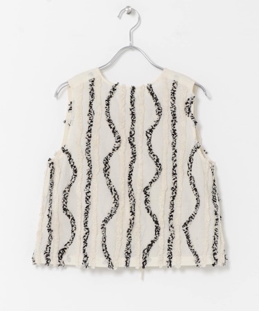 ARCHI　FUZZ JQ SLEEVE-LESS TOP