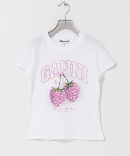 GANNI　BABY FIT T-SHIRTS RASPBERRY
