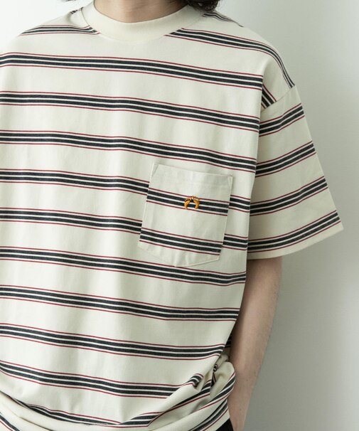 HANG TEN　LA HOJJA BORDER T-SHIRTS