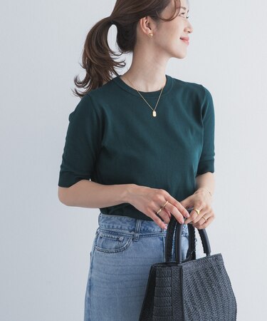 『UR TECH ひやサラクール』コットンハーフスリーブKNIT