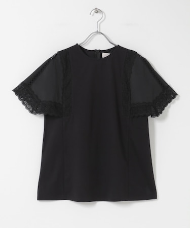 MARILYN MOON　LACED  SLEEVE CUTSEW