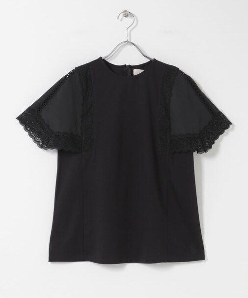MARILYN MOON　LACED  SLEEVE CUTSEW