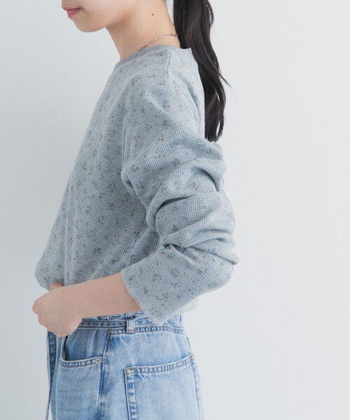 キャピタル　小花柄　サーマル　ロンT スタッフ企画』小花柄サーマルロングTシャツ｜アーバンリサーチの通販