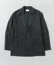 new basic　SILK LINEN SINGLE SHIRTS JACKET