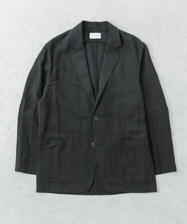 new basic　SILK LINEN SINGLE SHIRTS JACKET