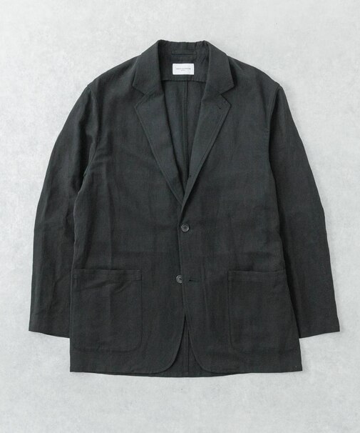 new basic　SILK LINEN SINGLE SHIRTS JACKET