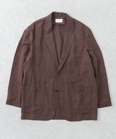 new basic　SILK LINEN SINGLE SHIRTS JACKET