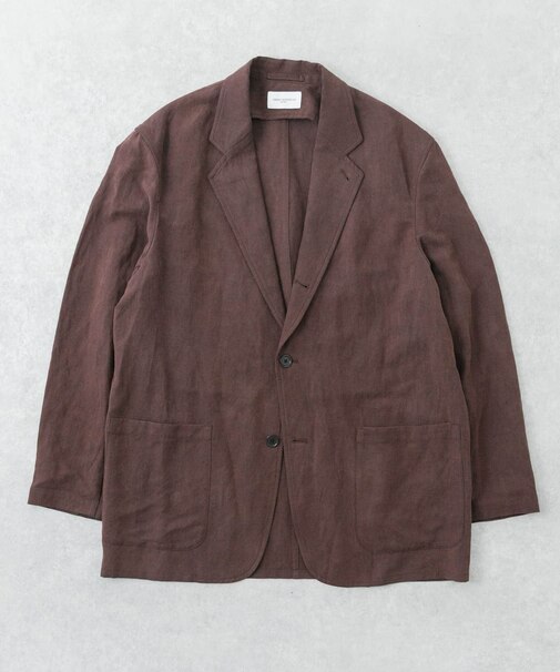 new basic　SILK LINEN SINGLE SHIRTS JACKET