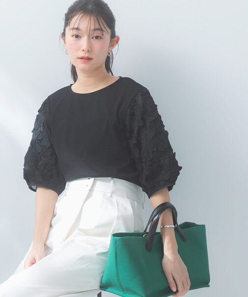 『WEB限定』フラワードッキングカットソー