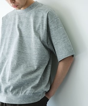 『吸水速乾／防シワ／抗ピリング／UVカット／イージーケア』DRYMIX クルーネック ショートスリーブ スウェットTシャツ