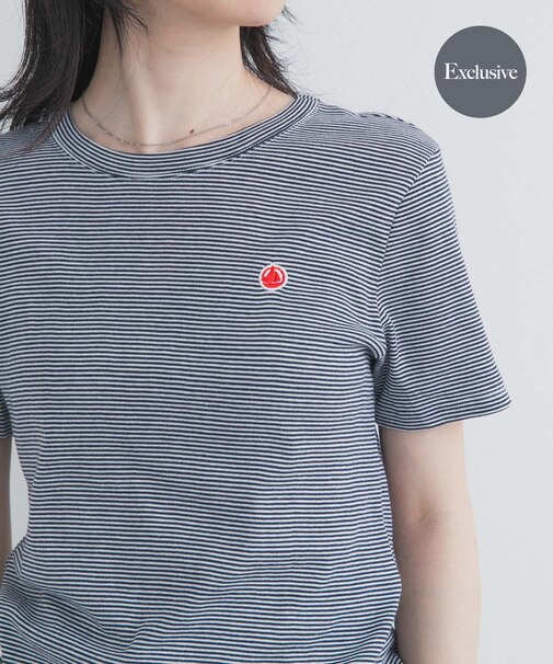『別注』PETIT BATEAU×DOORS　EMBROIDERYT-SHIRTS ST