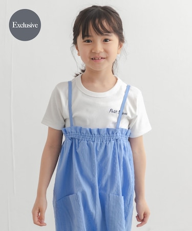 『別注』PETIT BATEAU×DOORS　刺繍ロゴTシャツ