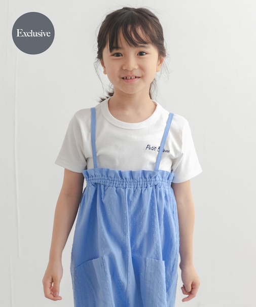 『別注』PETIT BATEAU×DOORS　刺繍ロゴTシャツ