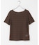シャーリングシアートップ(5分袖)
