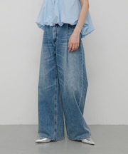 タックフェードデニムパンツ