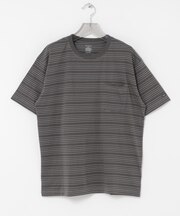 ANOTHER OFFICE　O.MULTI STRIPE POCKET T-SHIRTS
