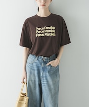 シアープリントカラーTシャツ