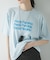 シアープリントカラーTシャツ