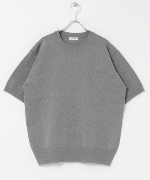 FORK&SPOON　クルーネックニットTシャツ
