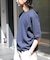 FORK&SPOON　クルーネックニットTシャツ