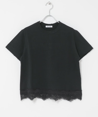FORK&SPOON　ヘムレースダメージTシャツ