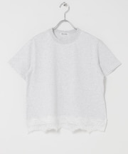 FORK&SPOON　ヘムレースダメージTシャツ