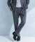 LIFE STYLE TAILOR　リネンライクコンフォータブル1タックパンツ