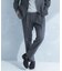 LIFE STYLE TAILOR　リネンライクコンフォータブル1タックパンツ