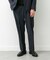 LIFE STYLE TAILOR　リネンライクコンフォータブル1タックパンツ