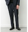 LIFE STYLE TAILOR　リネンライクコンフォータブル1タックパンツ