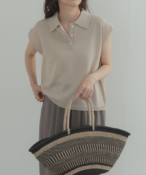 WEB限定』フレンチスリーブポロニット｜アーバンリサーチの通販｜&mall