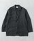new basic　WOOL LINEN SINGLE SHIRTS JACKET