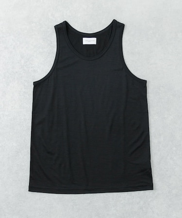 new basic　WASHABLE MERINO WOOL TANK