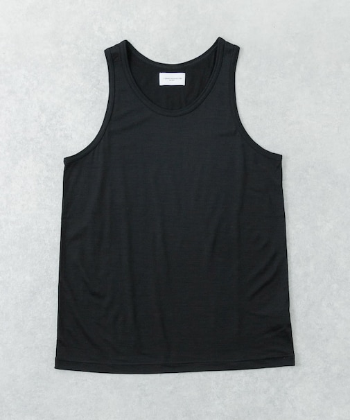 new basic　WASHABLE MERINO WOOL TANK