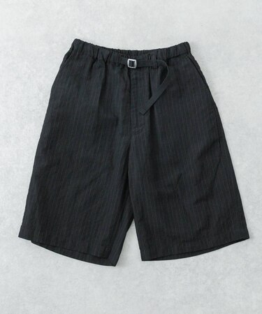 new basic　WOOL LINEN SHORT PANTS