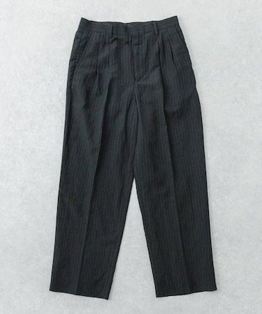 new basic　WOOL LINEN TROUSER