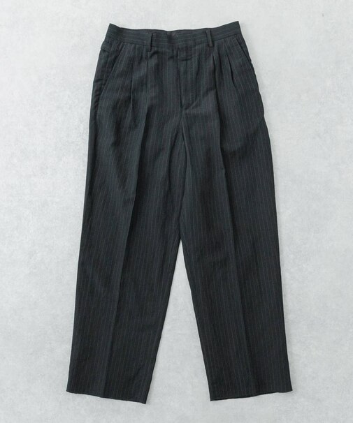 new basic　WOOL LINEN TROUSER