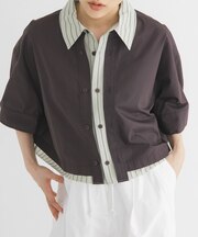 レイヤードライクBOXシャツ