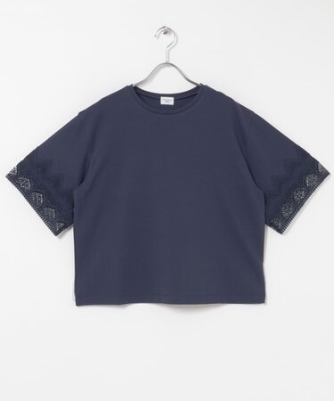 レーススリーブTシャツ