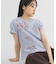 シャーリングデザインプリントTEE