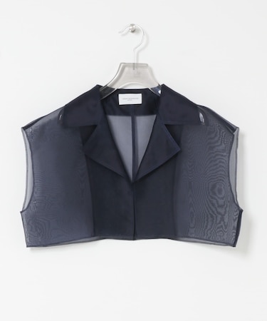 new basic　SILK ORGANDY SHORT SHIRTS